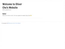 Tablet Screenshot of olivercho.com